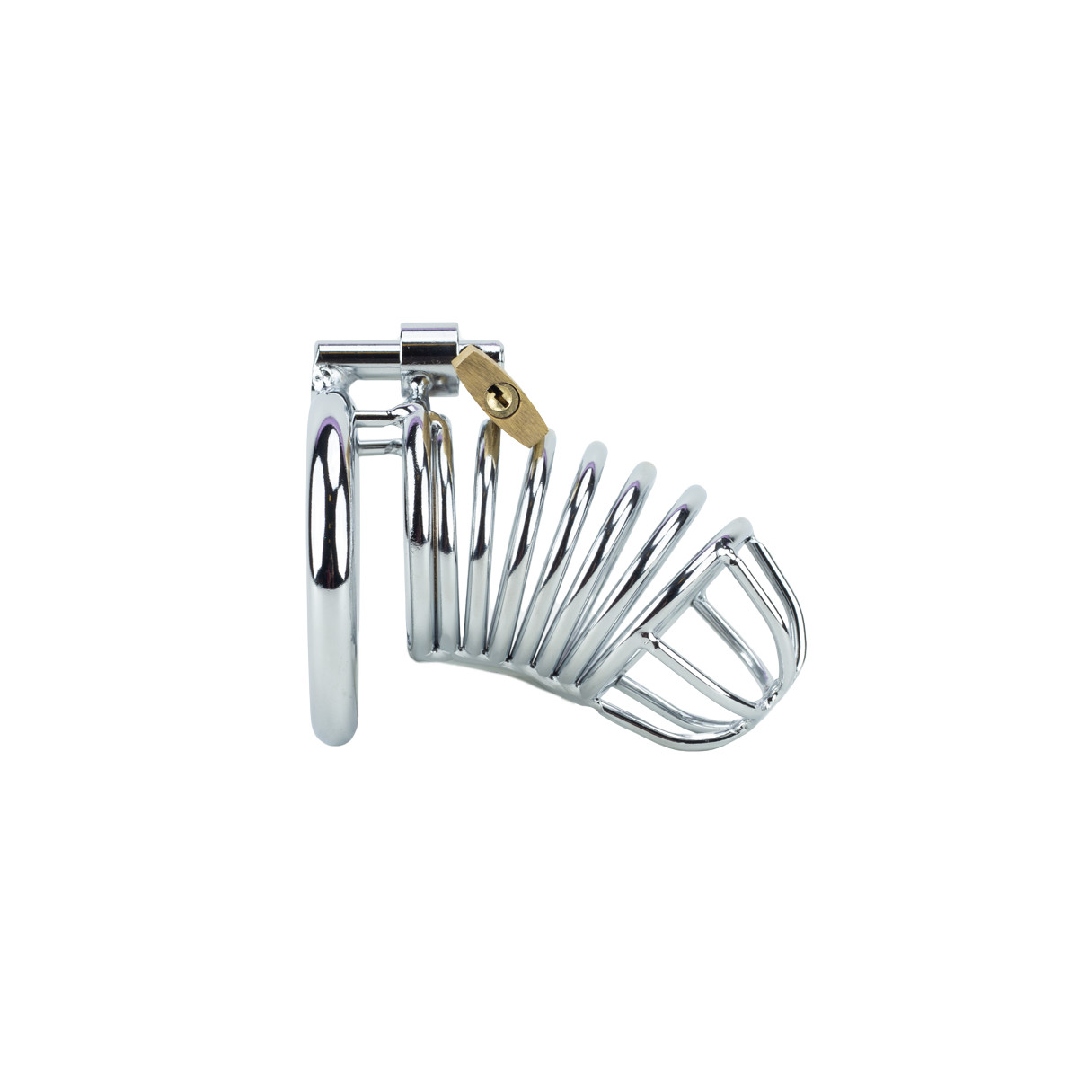 Cinto de Castidade Masculino em Aço com Anel para Escroto Vazado - Sexy Import | Disponível em 2 Cores e 3 Tamanhos - 2