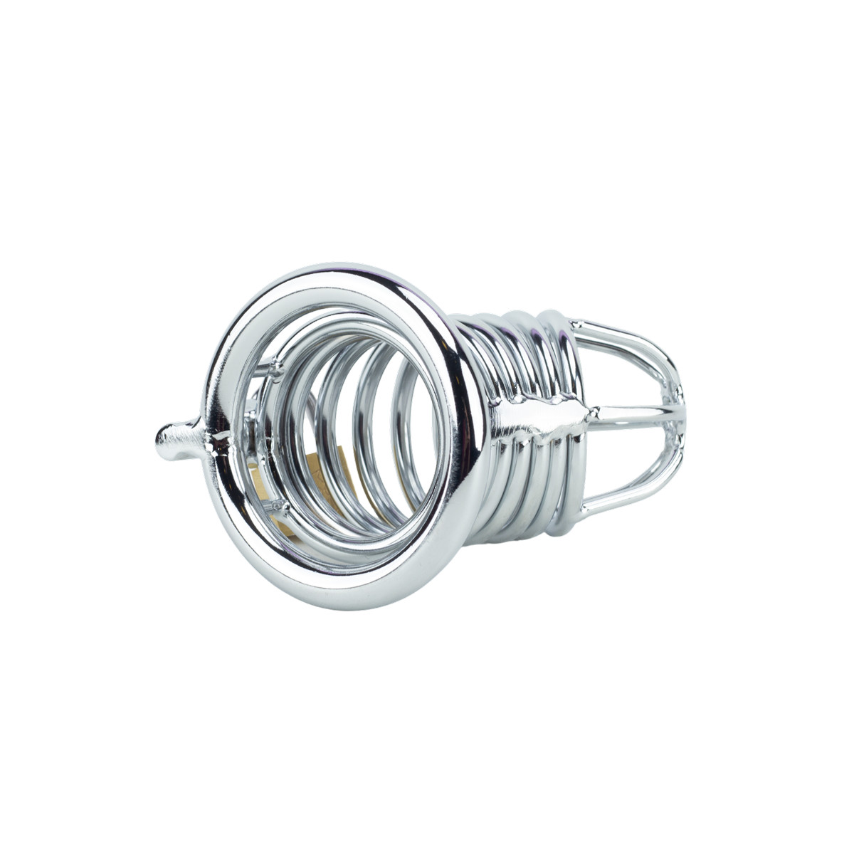 Cinto de Castidade Masculino em Aço com Anel para Escroto Vazado - Sexy Import | Disponível em 2 Cores e 3 Tamanhos - 4