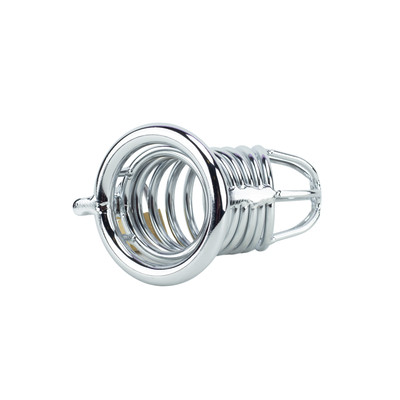 Foto 4 do produto Cinto de Castidade Masculino em Aço com Anel para Escroto Vazado - Sexy Import | Disponível em 2 Cores e 3 Tamanhos