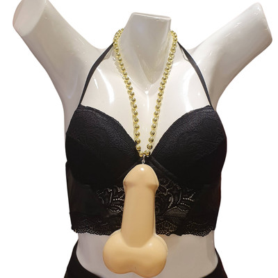 Foto 3 do produto Colar de Bolinhas Douradas com Pênis - FestaChic | Disponível em 3 Cores