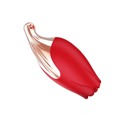 Foto 3 do produto Colar com Pingente Estimulador de Clitóris em Formato de Rosa, 10 Modos de Vibrações e Recarregável - Rose Necklace Vibrator | 6,3 x 2,6 cm