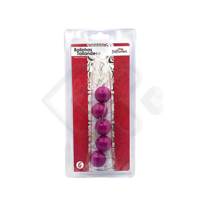 Foto 12 do produto Colar Tailandês com 5 Bolas  no Tamanho G - Hot Flowers | Disponível em 12 Cores