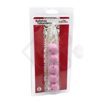 Foto 4 do produto Colar Tailandês com 5 Bolas  no Tamanho G - Hot Flowers | Disponível em 12 Cores