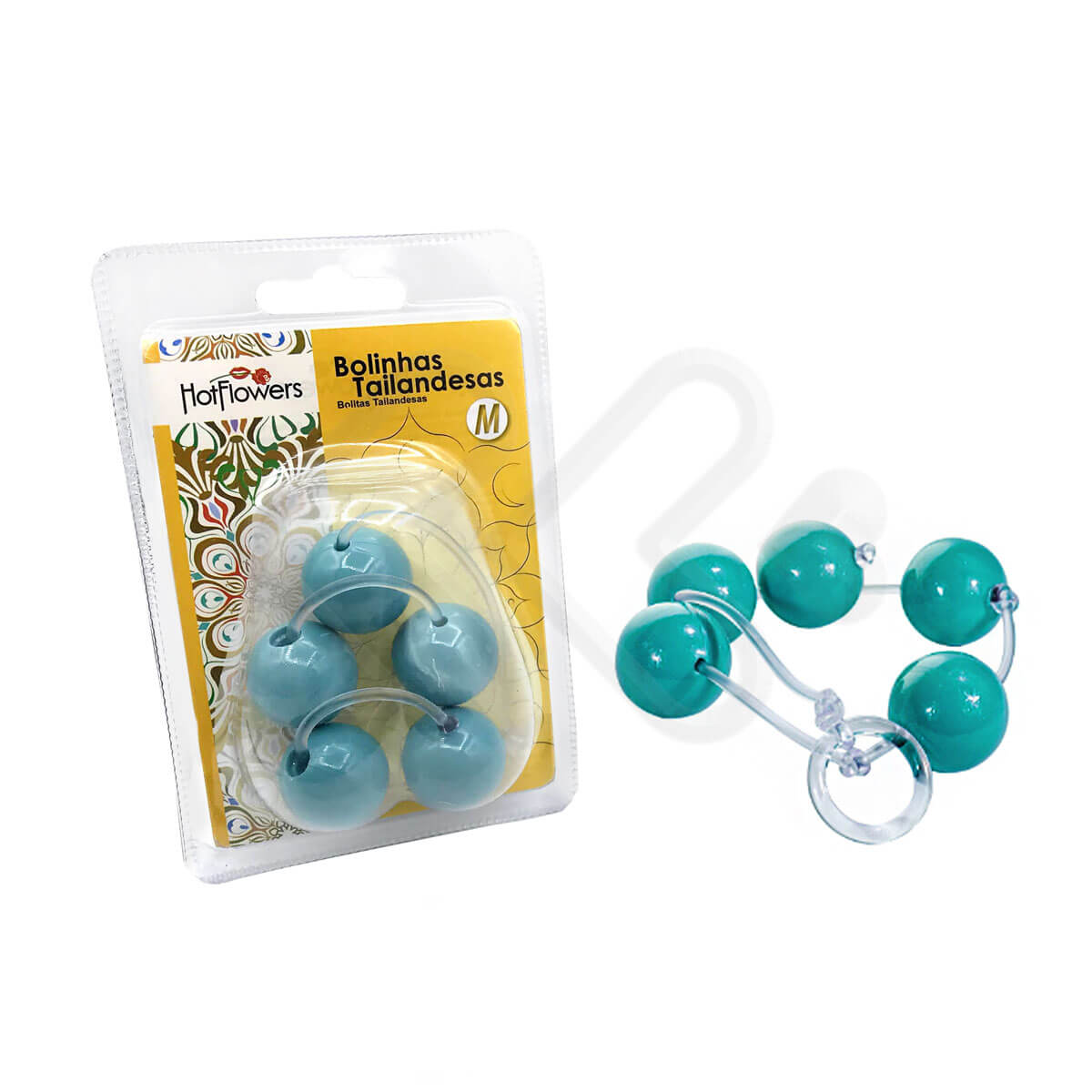 Colar Tailandês com 5 Bolas no Tamanho M - Hot Flowers | Disponível em 13 Cores - 27