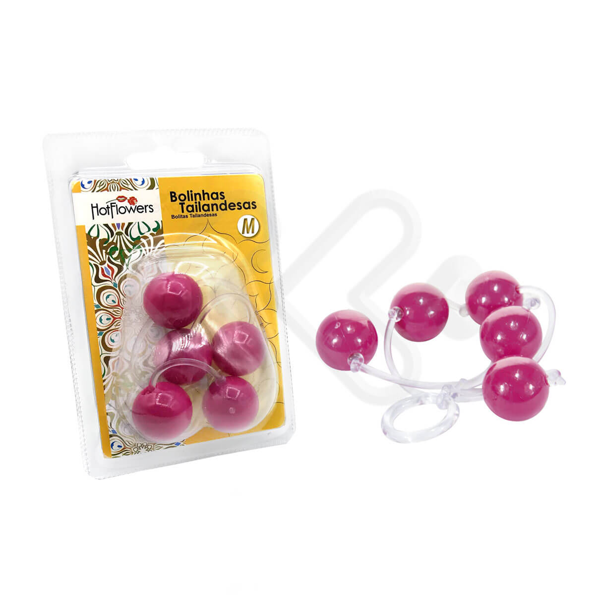 Colar Tailandês com 5 Bolas no Tamanho M - Hot Flowers | Disponível em 13 Cores - 21