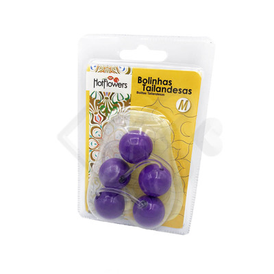 Foto 17 do produto Colar Tailandês com 5 Bolas no Tamanho M - Hot Flowers | Disponível em 13 Cores