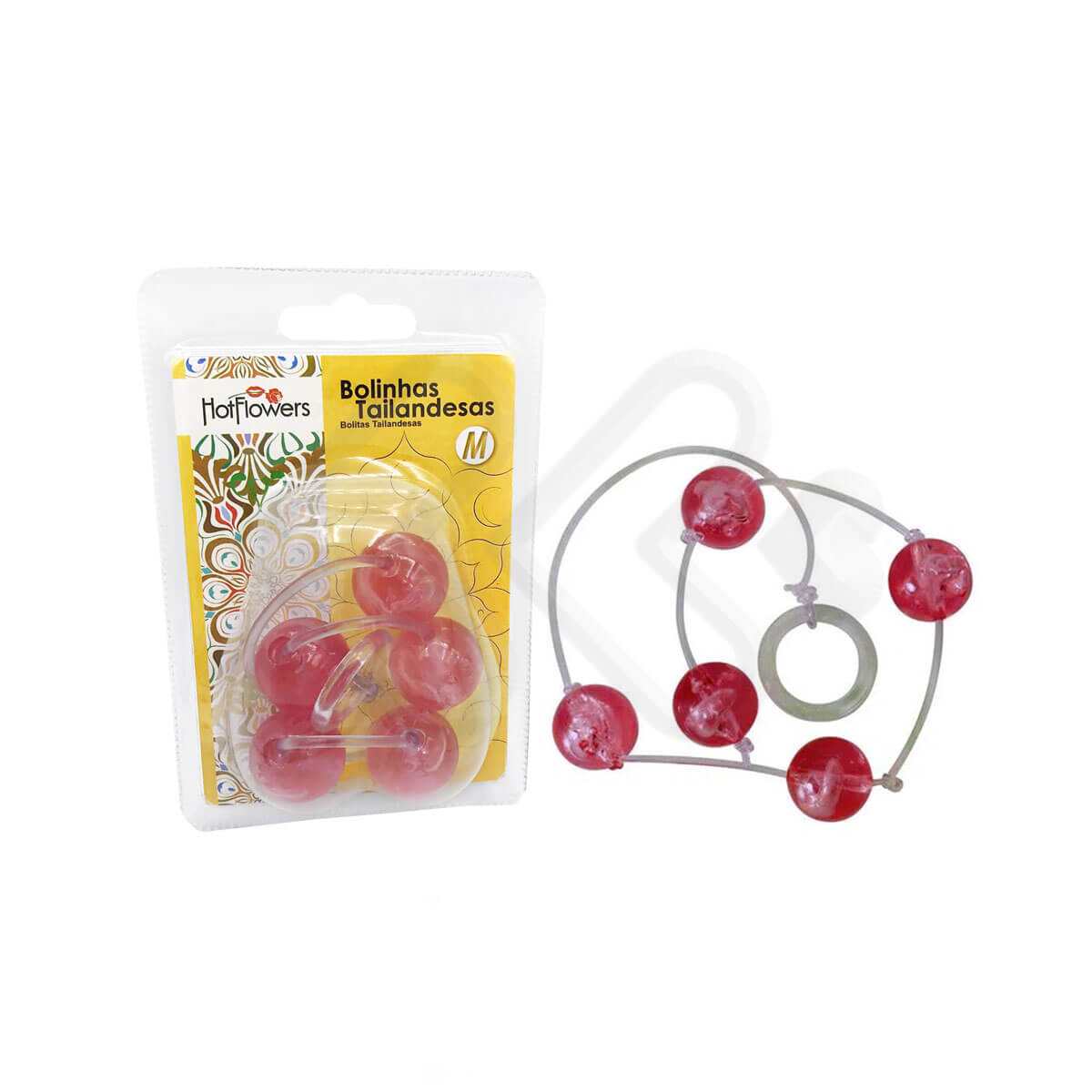 Colar Tailandês com 5 Bolas no Tamanho M - Hot Flowers | Disponível em 13 Cores - 12