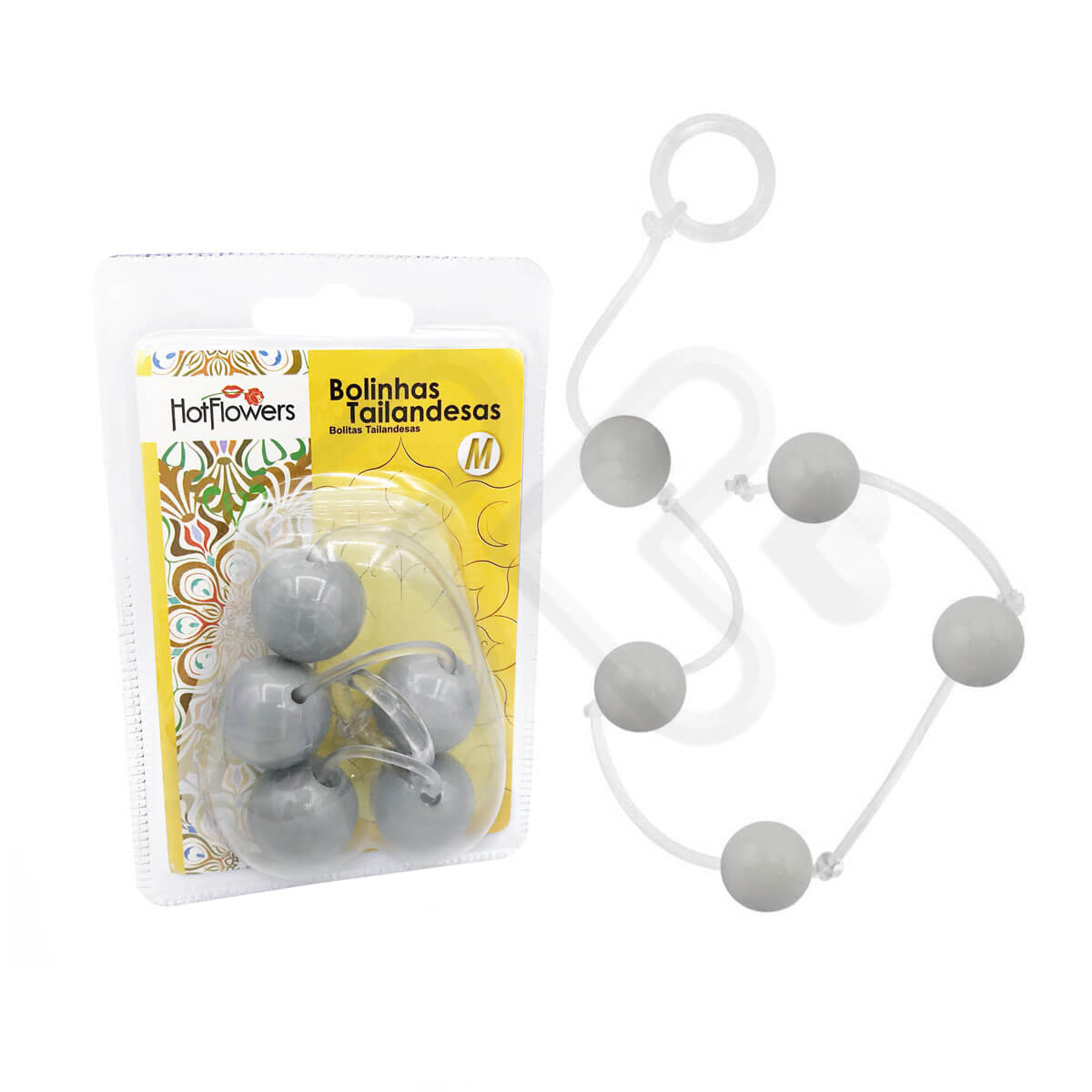 Colar Tailandês com 5 Bolas no Tamanho M - Hot Flowers | Disponível em 13 Cores - 18