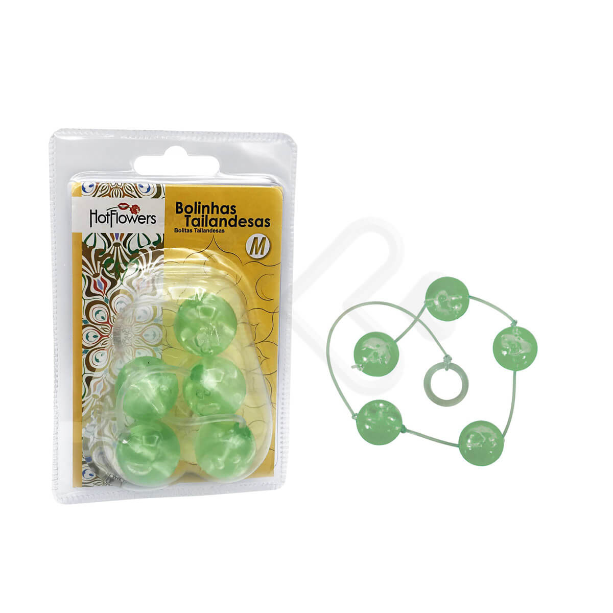 Colar Tailandês com 5 Bolas no Tamanho M - Hot Flowers | Disponível em 13 Cores - 30