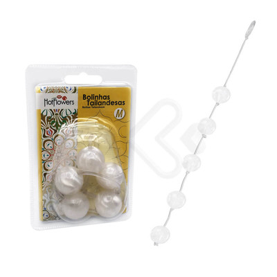 Foto 32 do produto Colar Tailandês com 5 Bolas no Tamanho M - Hot Flowers | Disponível em 13 Cores