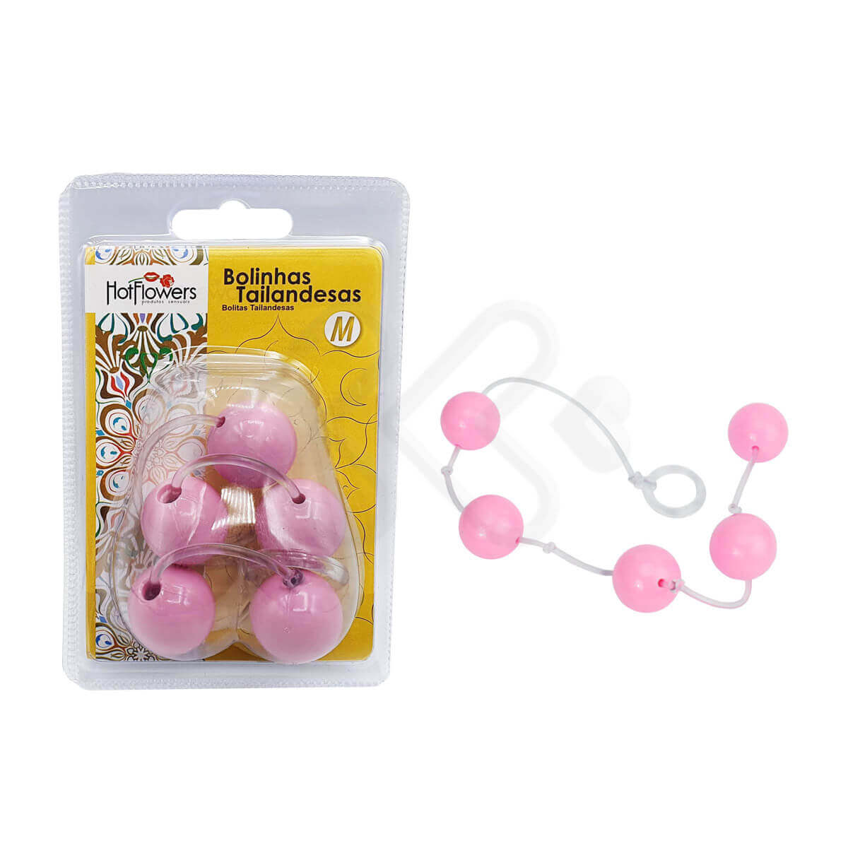 Colar Tailandês com 5 Bolas no Tamanho M - Hot Flowers | Disponível em 13 Cores - 10