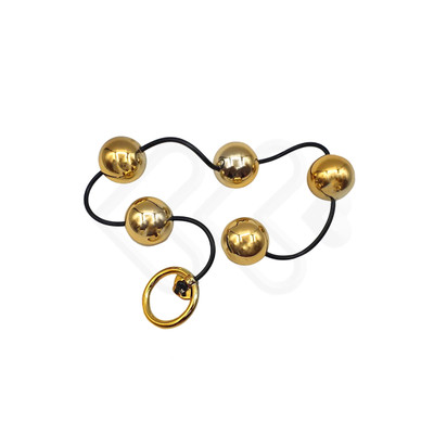 Foto 5 do produto Colar Tailandês "G" com 5 Bolinhas em ABS e Alça de Segurança - Hard Less | Disponível em 2 Cores