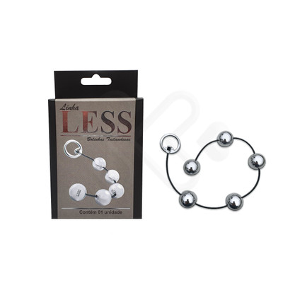 Colar Tailandês "G" com 5 Bolinhas em ABS e Alça de Segurança - Hard Less | Disponível em 2 Cores