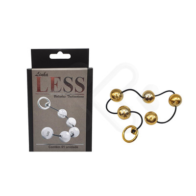 Foto 4 do produto Colar Tailandês "G" com 5 Bolinhas em ABS e Alça de Segurança - Hard Less | Disponível em 2 Cores