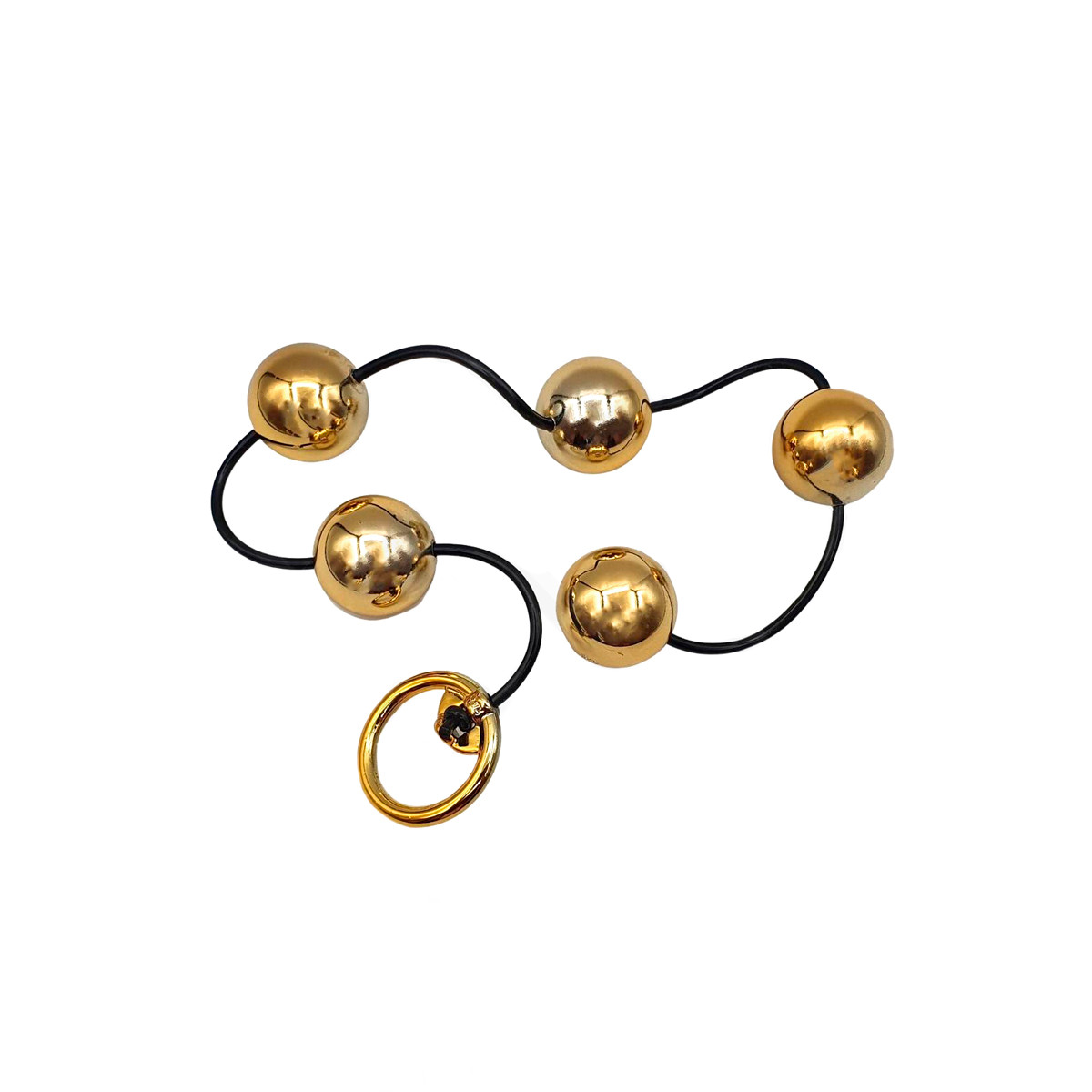 Colar Tailandês "G" com 5 Bolinhas em ABS e Alça de Segurança - Hard Less | Disponível em 2 Cores - 2