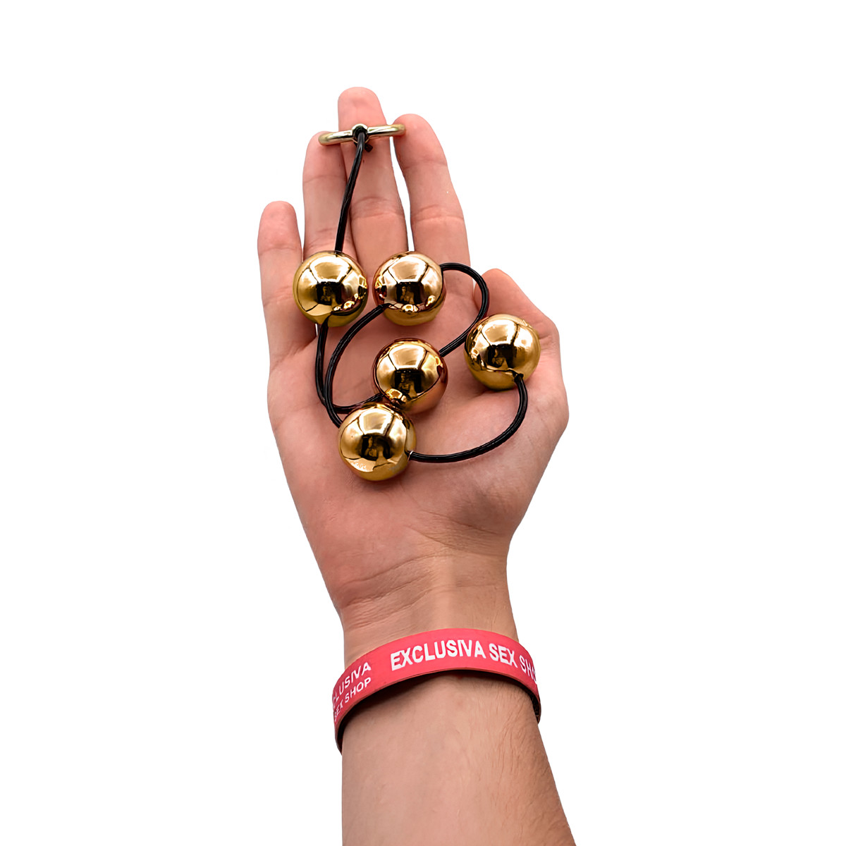 Colar Tailandês "G" com 5 Bolinhas em ABS e Alça de Segurança - Hard Less | Disponível em 2 Cores - 4