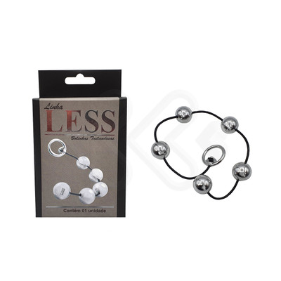 Colar Tailandês "M" com 5 Bolinhas em ABS e Alça de Segurança - Hard Less | Disponível em 2 Cores