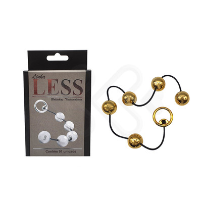 Foto 3 do produto Colar Tailandês "M" com 5 Bolinhas em ABS e Alça de Segurança - Hard Less | Disponível em 2 Cores