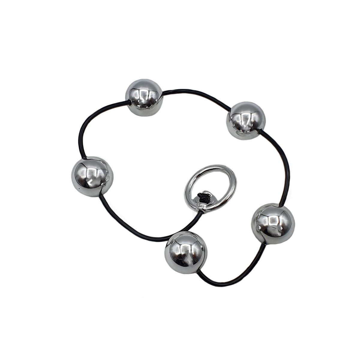 Colar Tailandês "M" com 5 Bolinhas em ABS e Alça de Segurança - Hard Less | Disponível em 2 Cores - 2