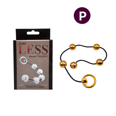 Colar Tailandês "P" com 5 Bolinhas em ABS e Alça de Segurança - Hard Less | Disponível em 2 Cores