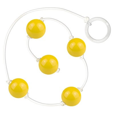 Foto 2 do produto Colar Tailandês para Pompoarismo com 5 Esferas Plásticas, Cordão em Silicone e Argola Acrílica - La Pimienta | Disponível em 7 Cores