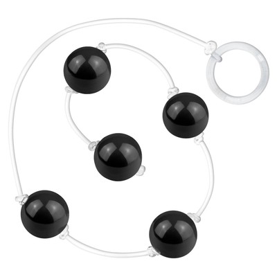 Foto 8 do produto Colar Tailandês para Pompoarismo com 5 Esferas Plásticas, Cordão em Silicone e Argola Acrílica - La Pimienta | Disponível em 7 Cores