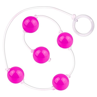 Foto 18 do produto Colar Tailandês para Pompoarismo com 5 Esferas Plásticas, Cordão em Silicone e Argola Acrílica - La Pimienta | Disponível em 7 Cores