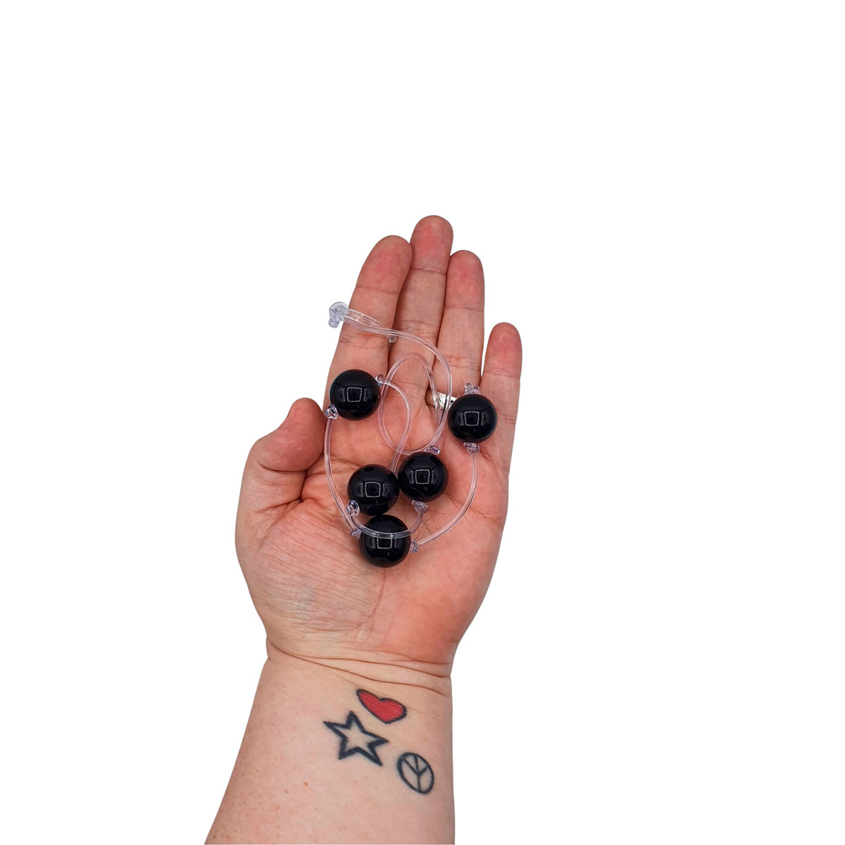 Colar Tailandês para Pompoarismo com 5 Esferas Plásticas, Cordão em Silicone e Argola Acrílica - La Pimienta | Disponível em 7 Cores - 9