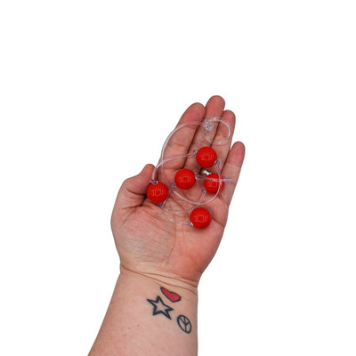 Foto 16 do produto Colar Tailandês para Pompoarismo com 5 Esferas Plásticas, Cordão em Silicone e Argola Acrílica - La Pimienta | Disponível em 7 Cores