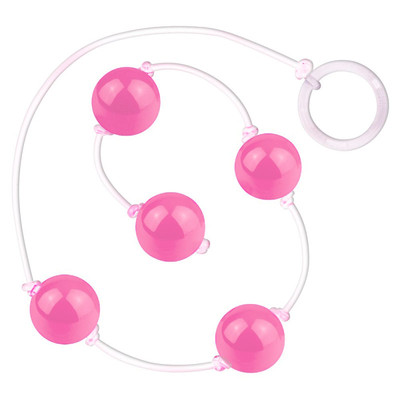 Foto 10 do produto Colar Tailandês para Pompoarismo com 5 Esferas Plásticas, Cordão em Silicone e Argola Acrílica - La Pimienta | Disponível em 7 Cores
