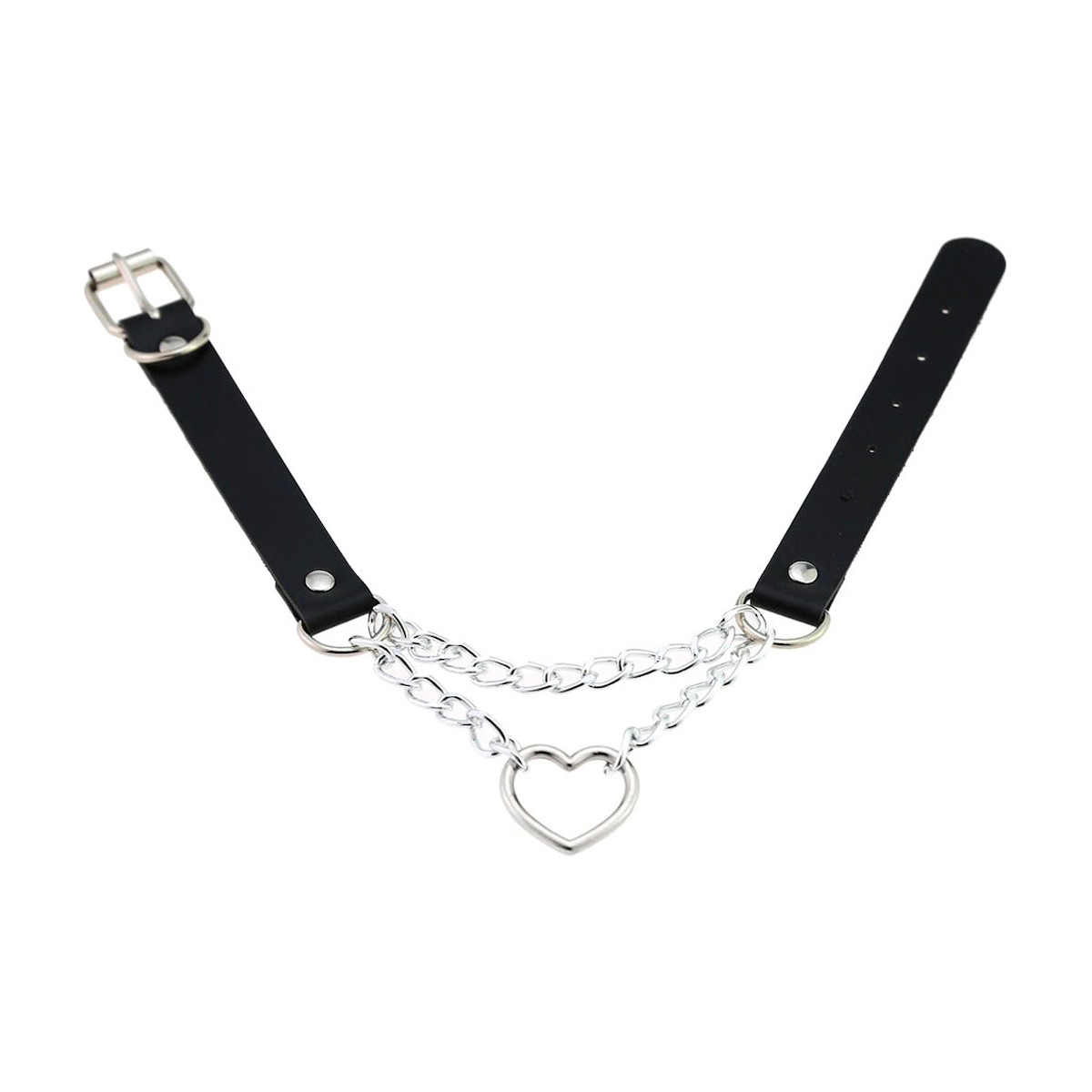 Coleira Bondage com Corrente Metálica e Pingente de Coração - YouVibe | Tamanho Único - 3