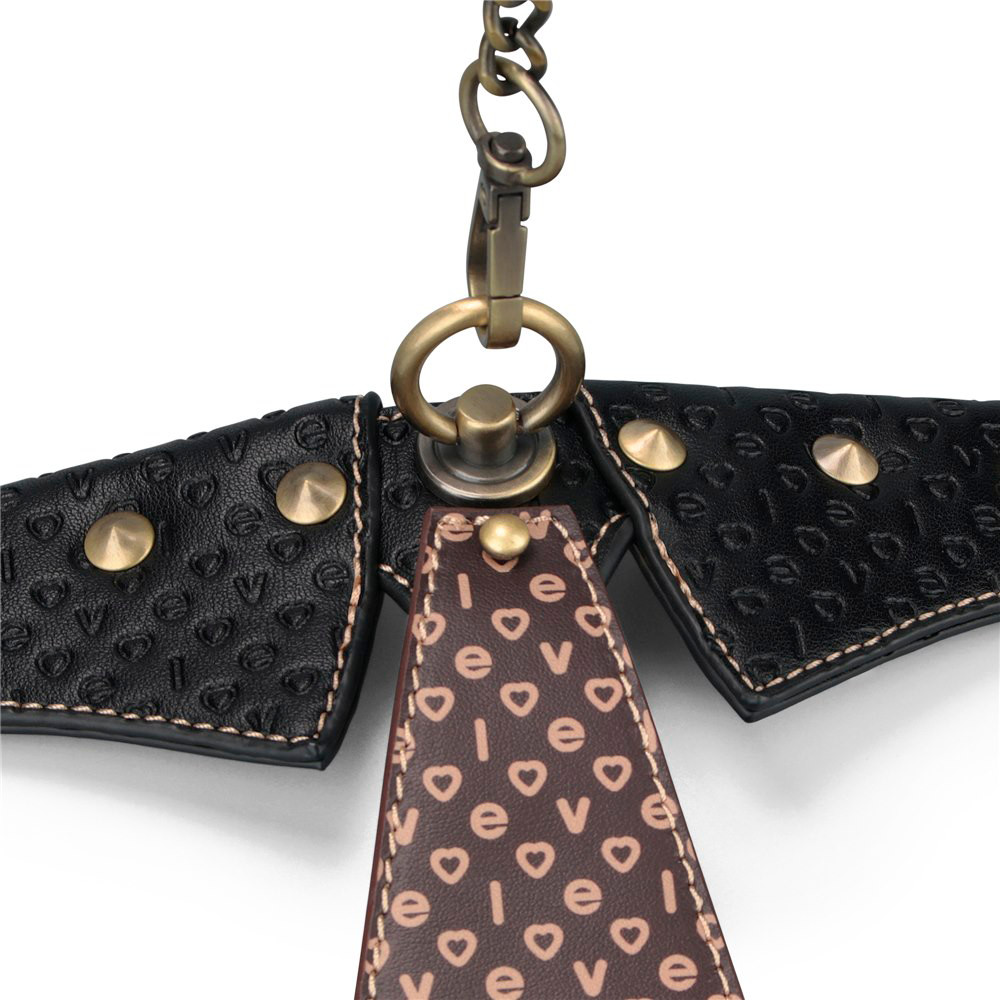 Coleira com Gravata, Detalhes de Rebites e Gui de Corrente - LoveToy Rebellion Reign Collar | Tamanho Único - 3