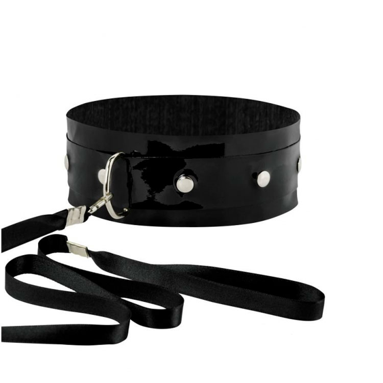 Coleira em Verniz com Guia - La Pimienta Sado - 2