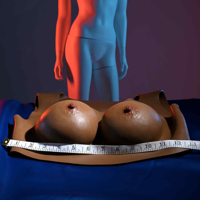 Foto 8 do produto Colete de Peitoral Feminino em Silicone - Gender X Undergarments Plate C-Cup | Tamanho Único