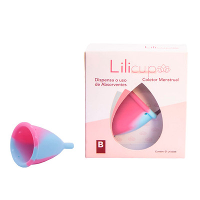 Coletor Menstrual Reutilizável em Silicone - Lilicup | Tamanh B | 42 X 57 mm