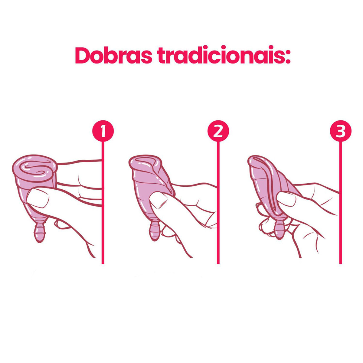 Coletor Menstrual Reutilizável Tipo 2 em Silicone Hipoalérgico - Fleurity - 7,2 x 4,3 cm - 5