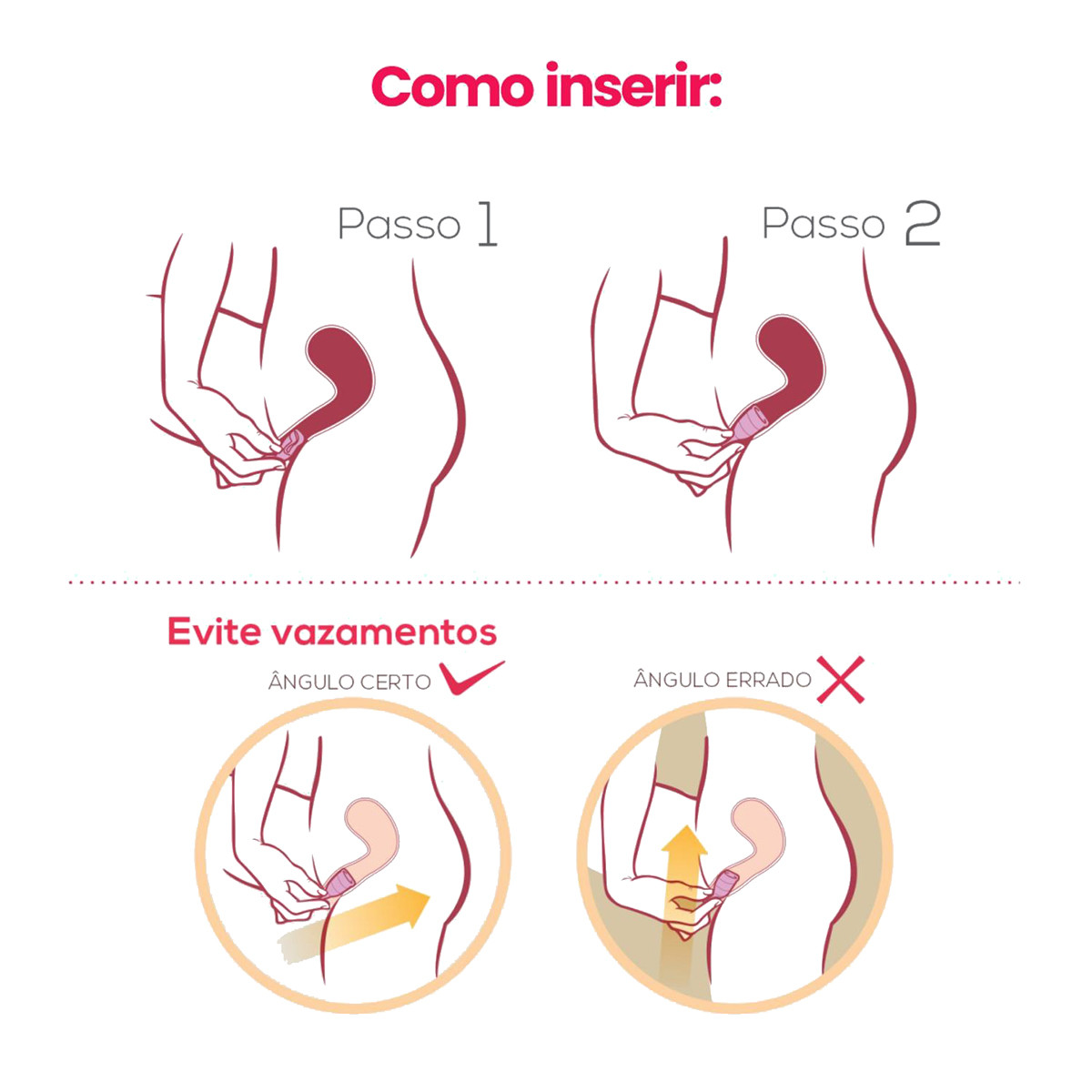 Coletor Menstrual Reutilizável Tipo 2 em Silicone Hipoalérgico - Fleurity - 7,2 x 4,3 cm - 4