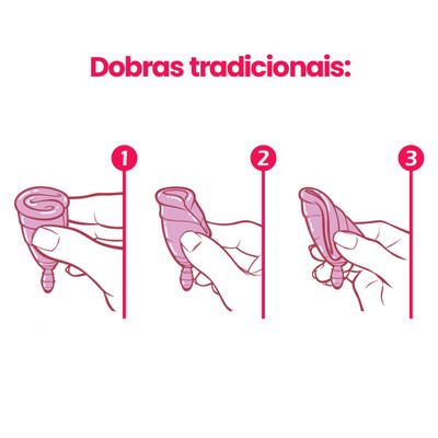 Coletor Menstrual Tipo 1 em Silicone Hipoalérgico com Embalagem Individual - Fleurity - 7,4 x 4,6 cm