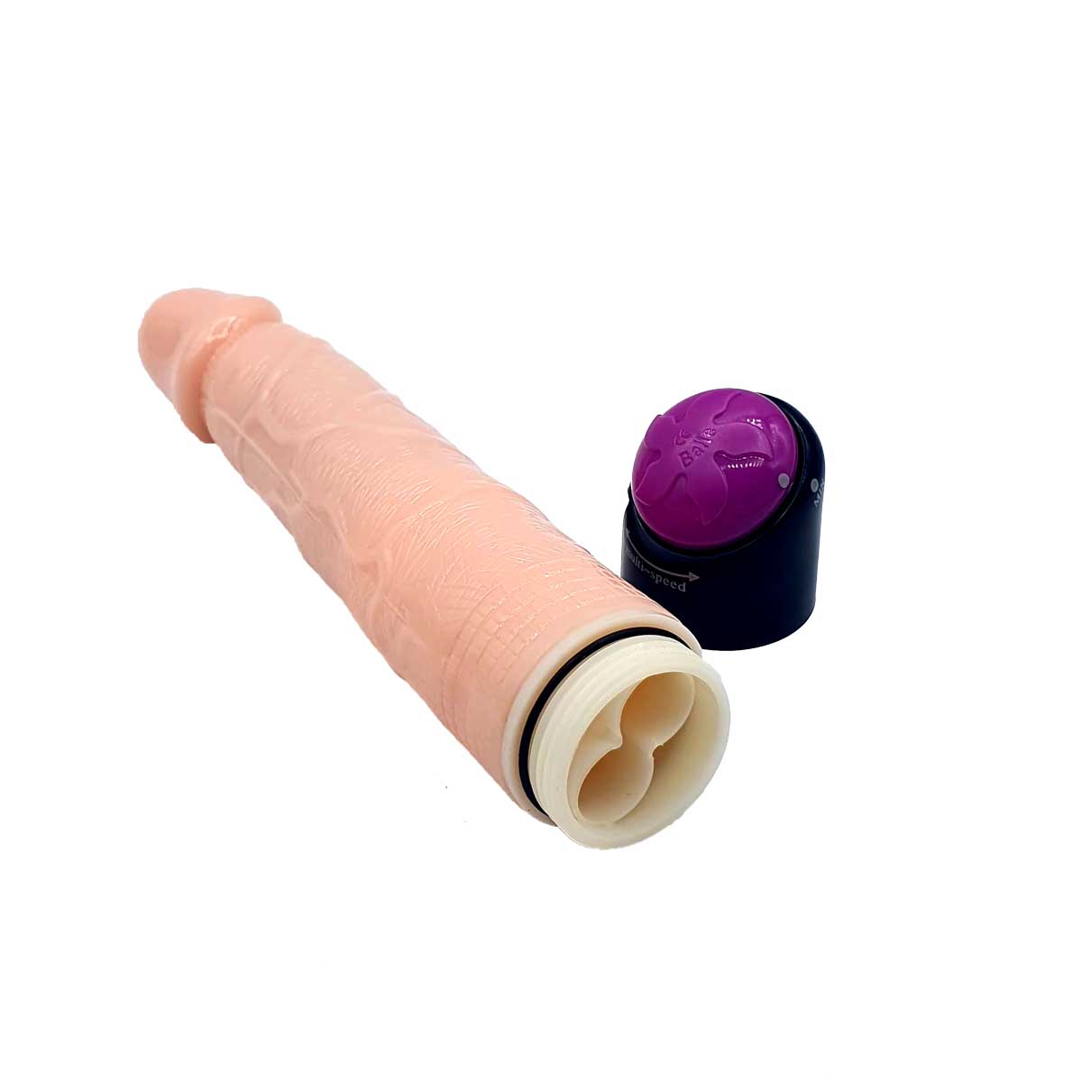 Prótese em Formato de Pênis Realístico com Rotação e Vibração Multivelocidade - Colorful Sex Experience Flesh Vibe | 19 x 3,7 cm - 2