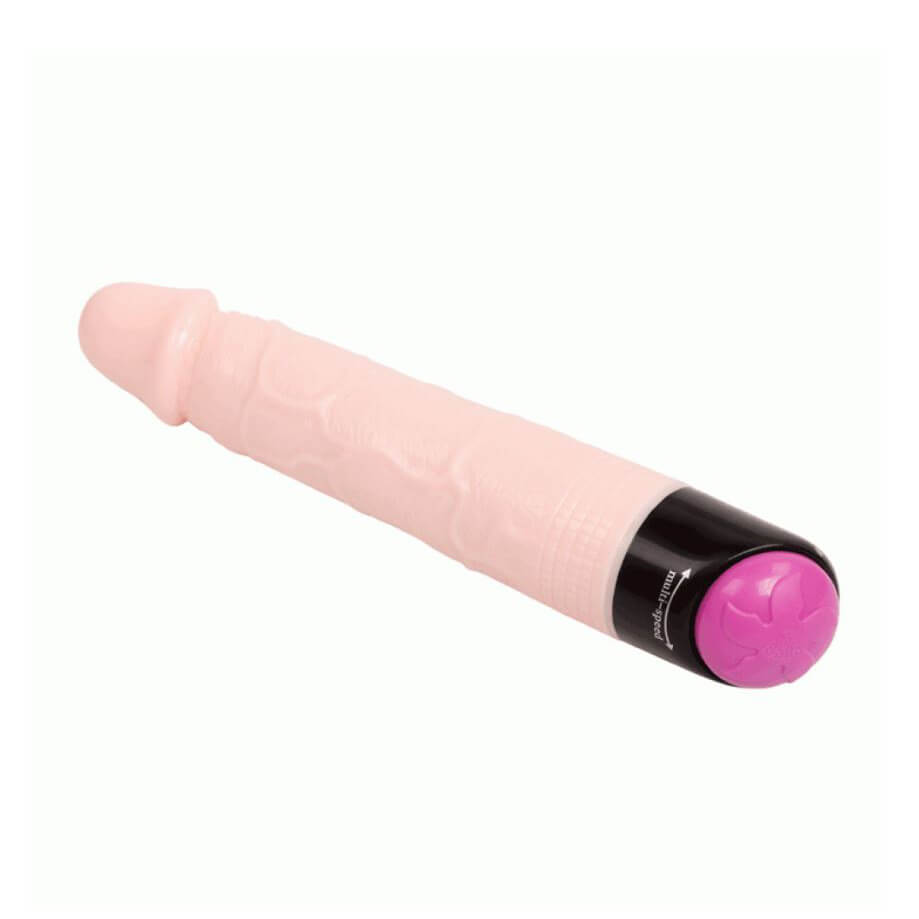 Prótese em Formato de Pênis Realístico com Rotação e Vibração Multivelocidade - Colorful Sex Experience Flesh Vibe | 19 x 3,7 cm - 3