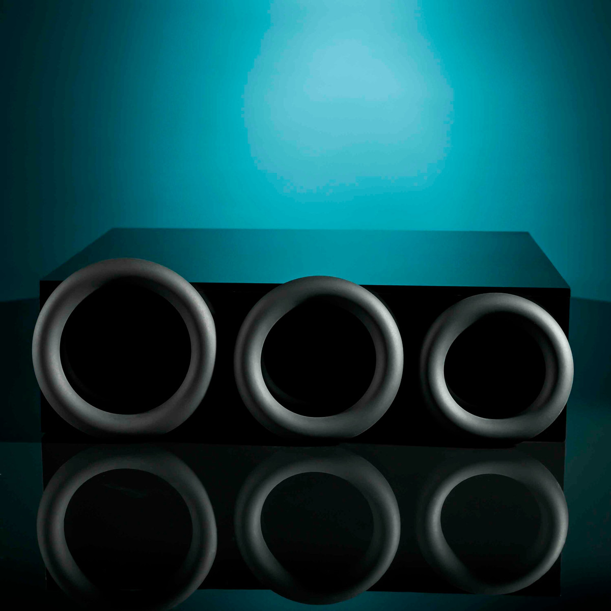 Conjunto de 3 Anéis Penianos em Silicone Flexível - Selopa 3 Ring Circus - 2