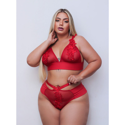 Foto 5 do produto Conjunto Cleo Fernandes Plus - Tallyta Moda Apimentada | Disponível em 2 Tamanhos e 5 Cores
