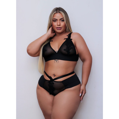 Foto 7 do produto Conjunto Cleo Fernandes Plus - Tallyta Moda Apimentada | Disponível em 2 Tamanhos e 5 Cores