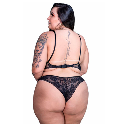 Conjunto Corselet Neon - Pimenta Sexy | Plus Size