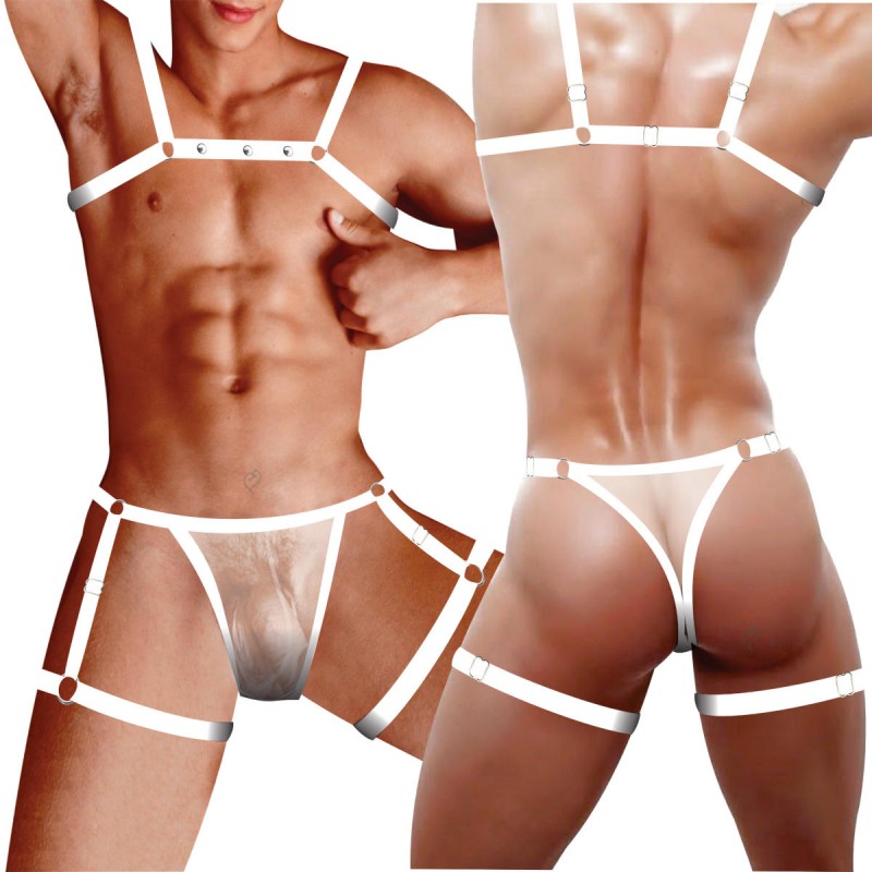 Conjunto Cueca JockStrap Sexy com Harness - InNamorata Ruthless | Tamanho Único | Disponível em 3 Cores - 2