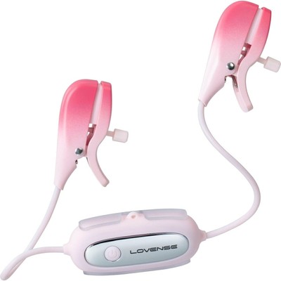 Foto 2 do produto Conjunto de Grampos de Mamilo Ajustáveis com 7 Modos de Vibrações e Controle por Aplicativo - Lovense Gemini