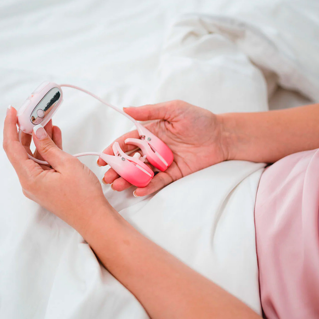 Conjunto de Grampos de Mamilo Ajustáveis com 7 Modos de Vibrações e Controle por Aplicativo - Lovense Gemini - 8