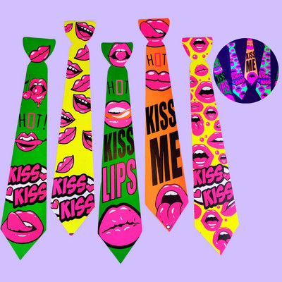 Conjunto de Gravatas com Efeito Neon - FestaChic