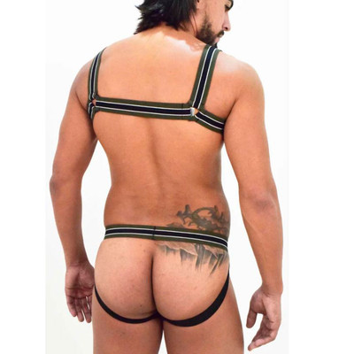 Foto 2 do produto Conjunto Harness e Cueca Jock Strap - Steves Designer | Tamanho Único