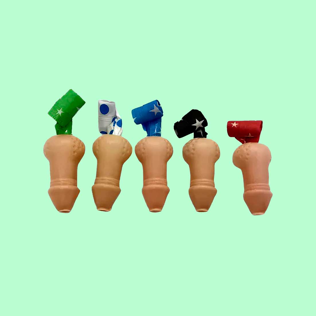 Conjunto Língua de Sogra com Pênis Decorativo - FestaChic | 5 Unidades - 2